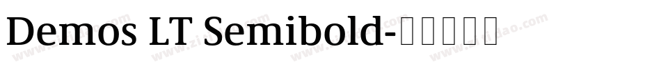 Demos LT Semibold字体转换